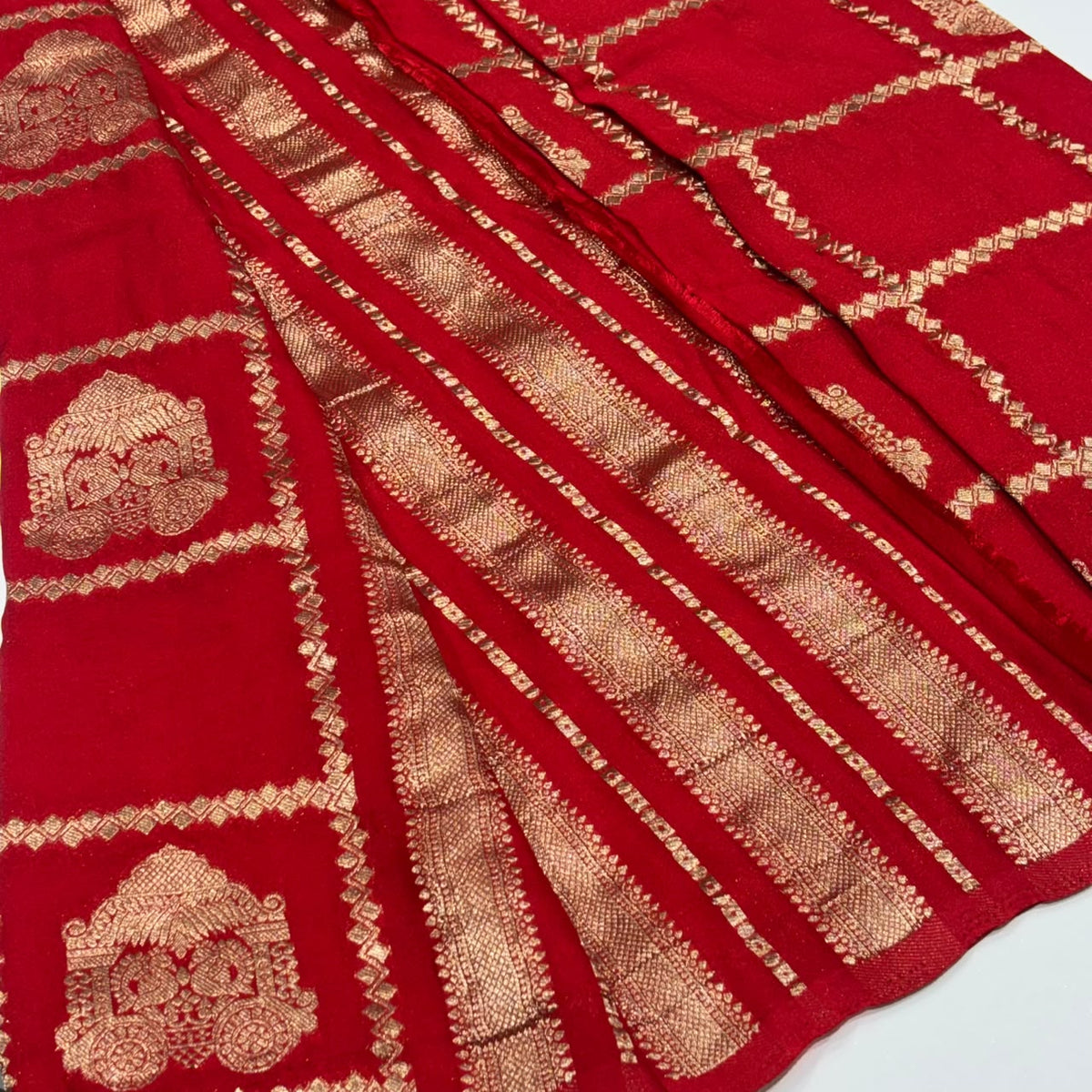 Semi Mysore Crepe Saree