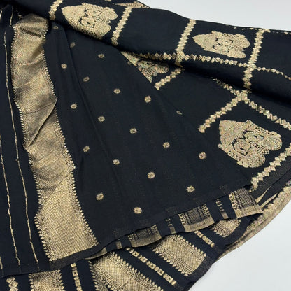 Semi Mysore Crepe Saree