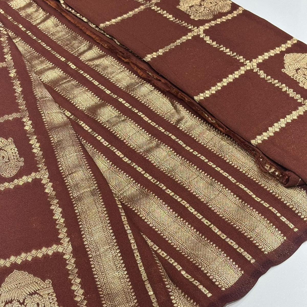 Semi Mysore Crepe Saree