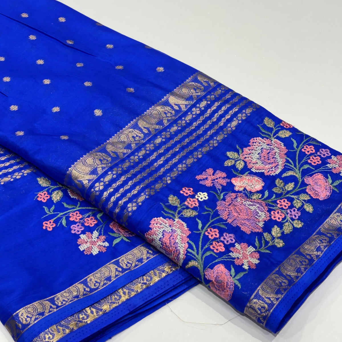 Semi Mysore Crepe Saree