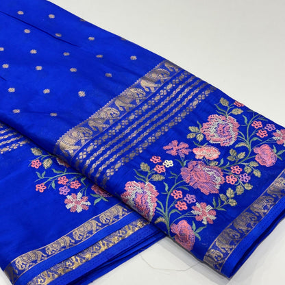 Semi Mysore Crepe Saree