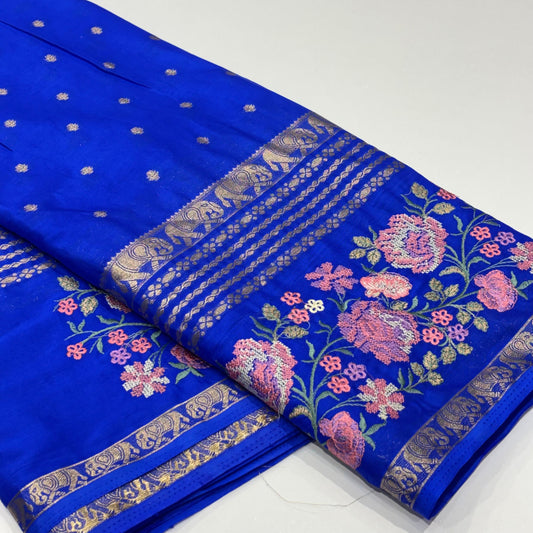Semi Mysore Crepe Saree