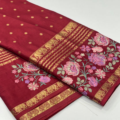Semi Mysore Crepe Saree