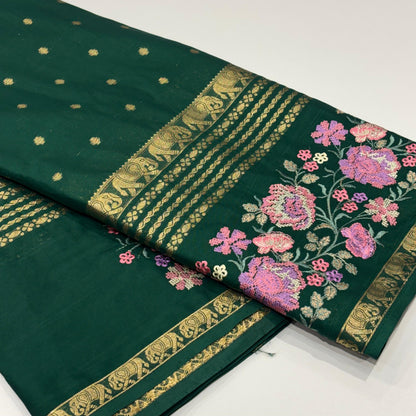Semi Mysore Crepe Saree