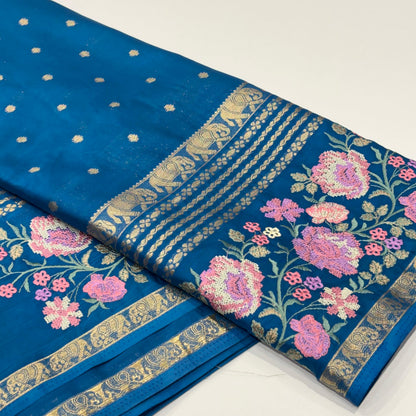 Semi Mysore Crepe Saree