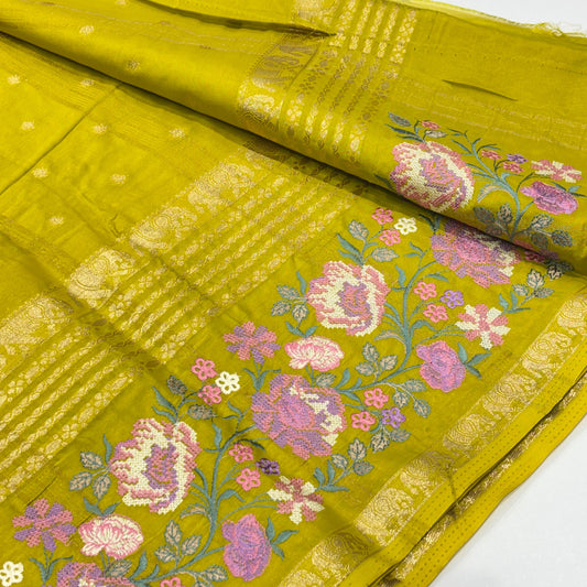 Semi Mysore Crepe Saree
