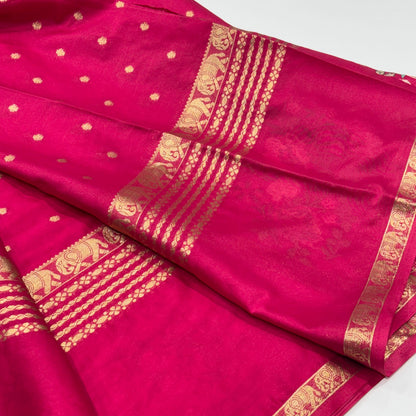 Semi Mysore Crepe Saree