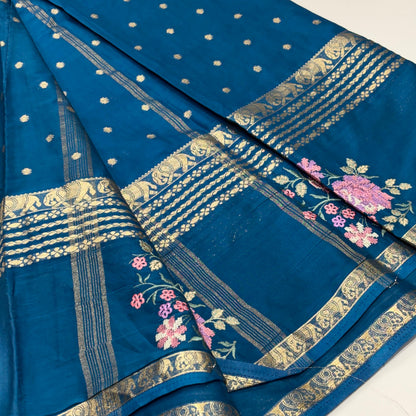Semi Mysore Crepe Saree