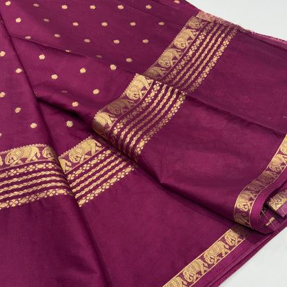 Semi Mysore Crepe Saree