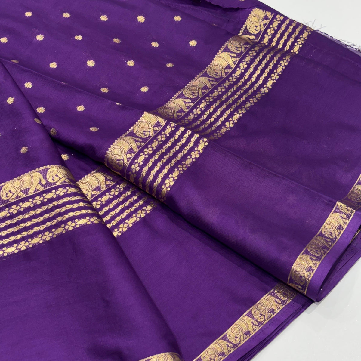 Semi Mysore Crepe Saree