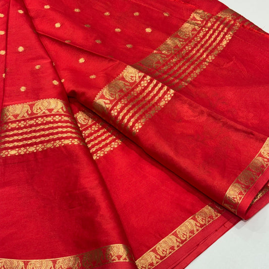 Semi Mysore Crepe Saree