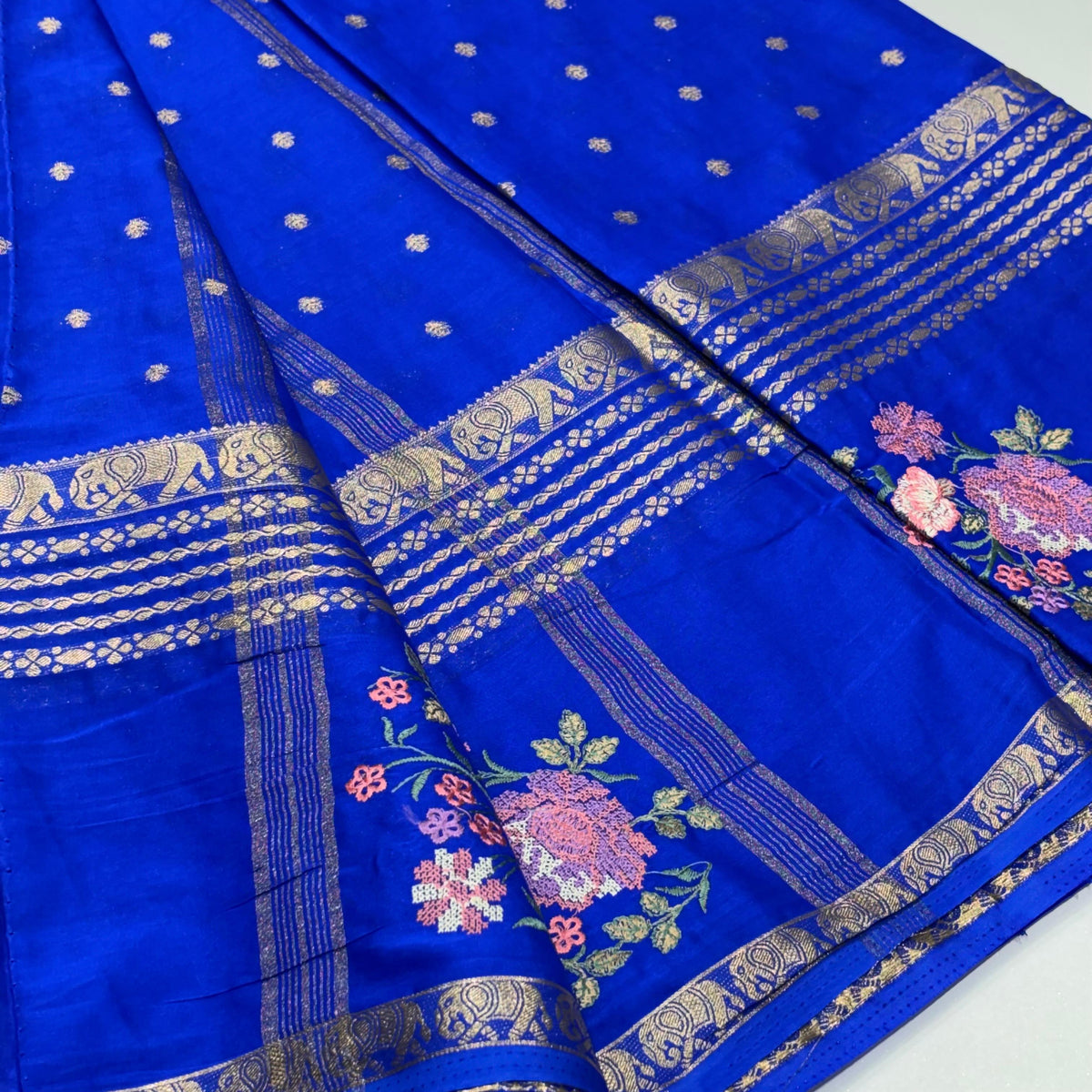 Semi Mysore Crepe Saree