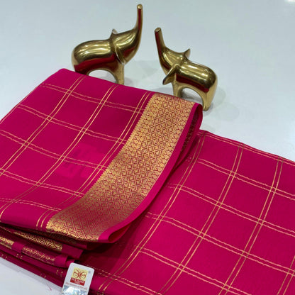 Pure Mysore Crepe Silk Saree
