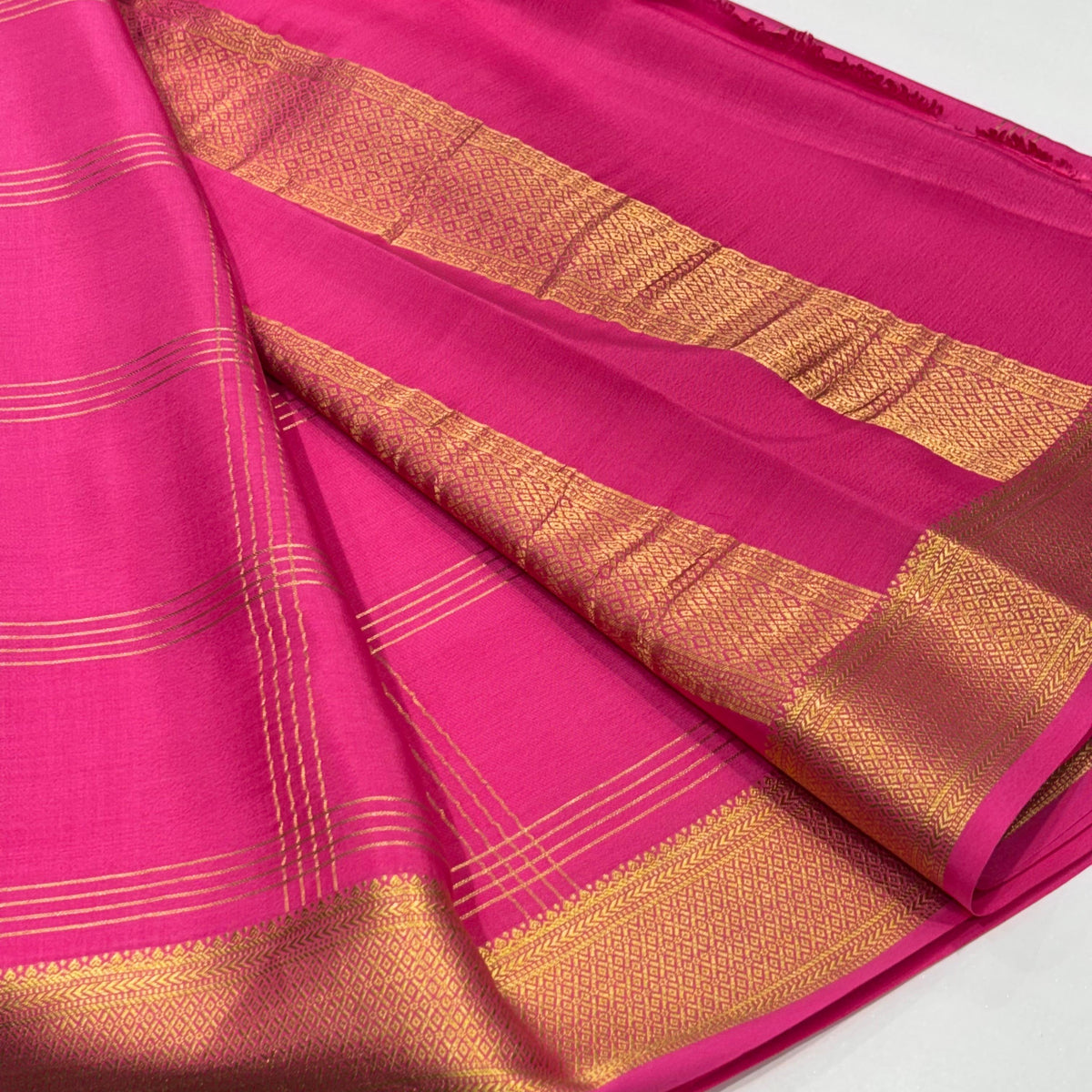 Pure Mysore Crepe Silk Saree