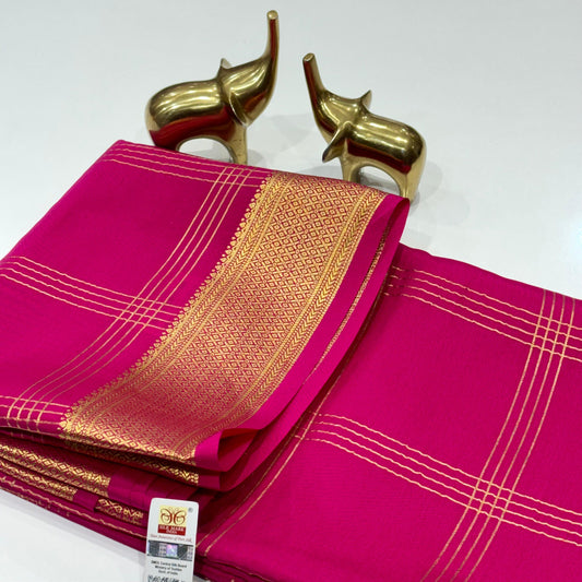 Pure Mysore Crepe Silk Saree