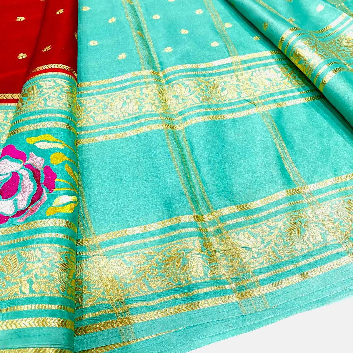 Semi Mysore Crepe Saree