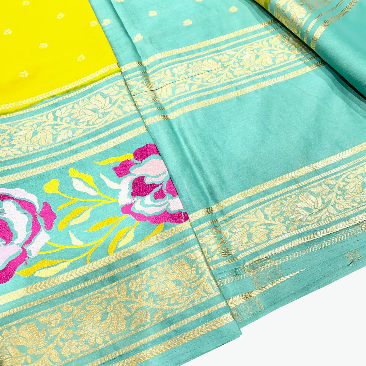 Semi Mysore Crepe Saree