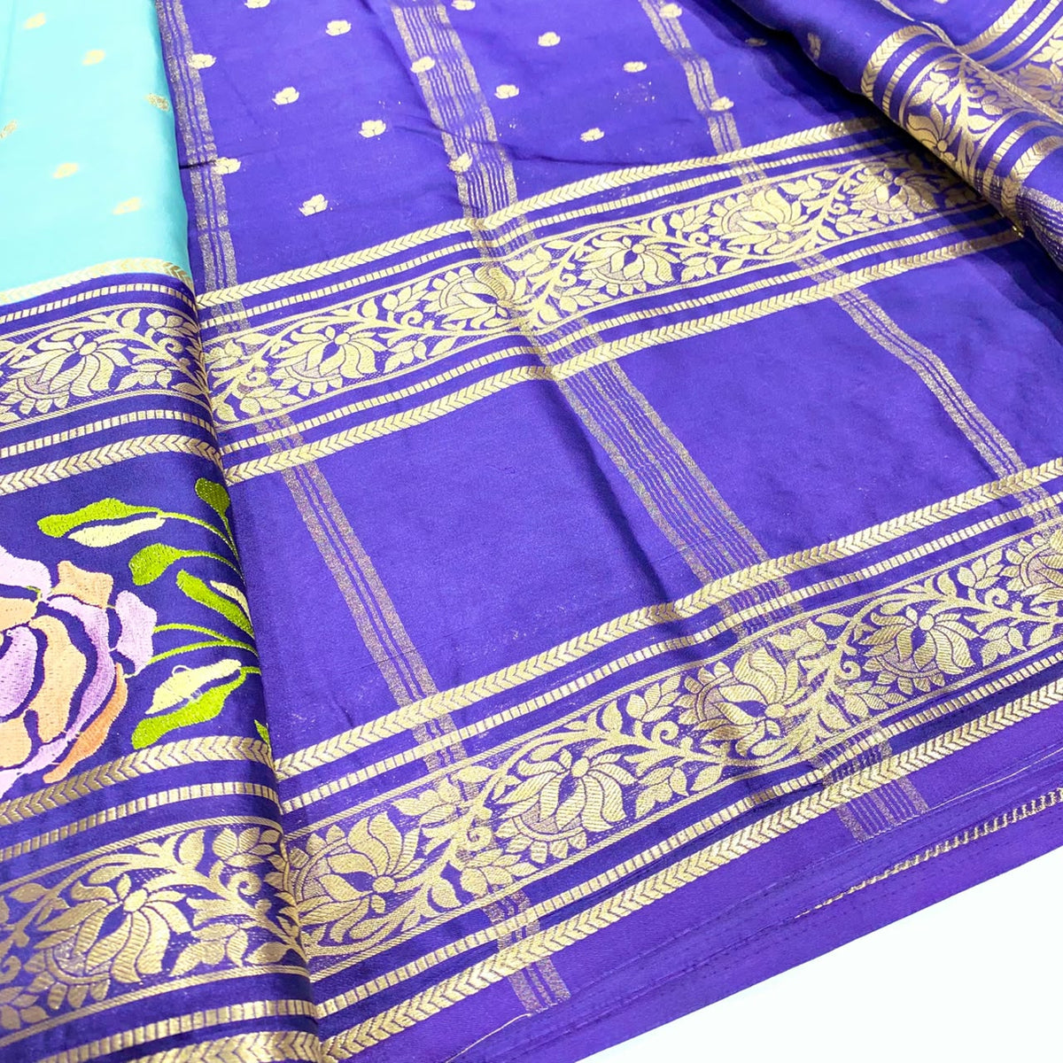Semi Mysore Crepe Saree