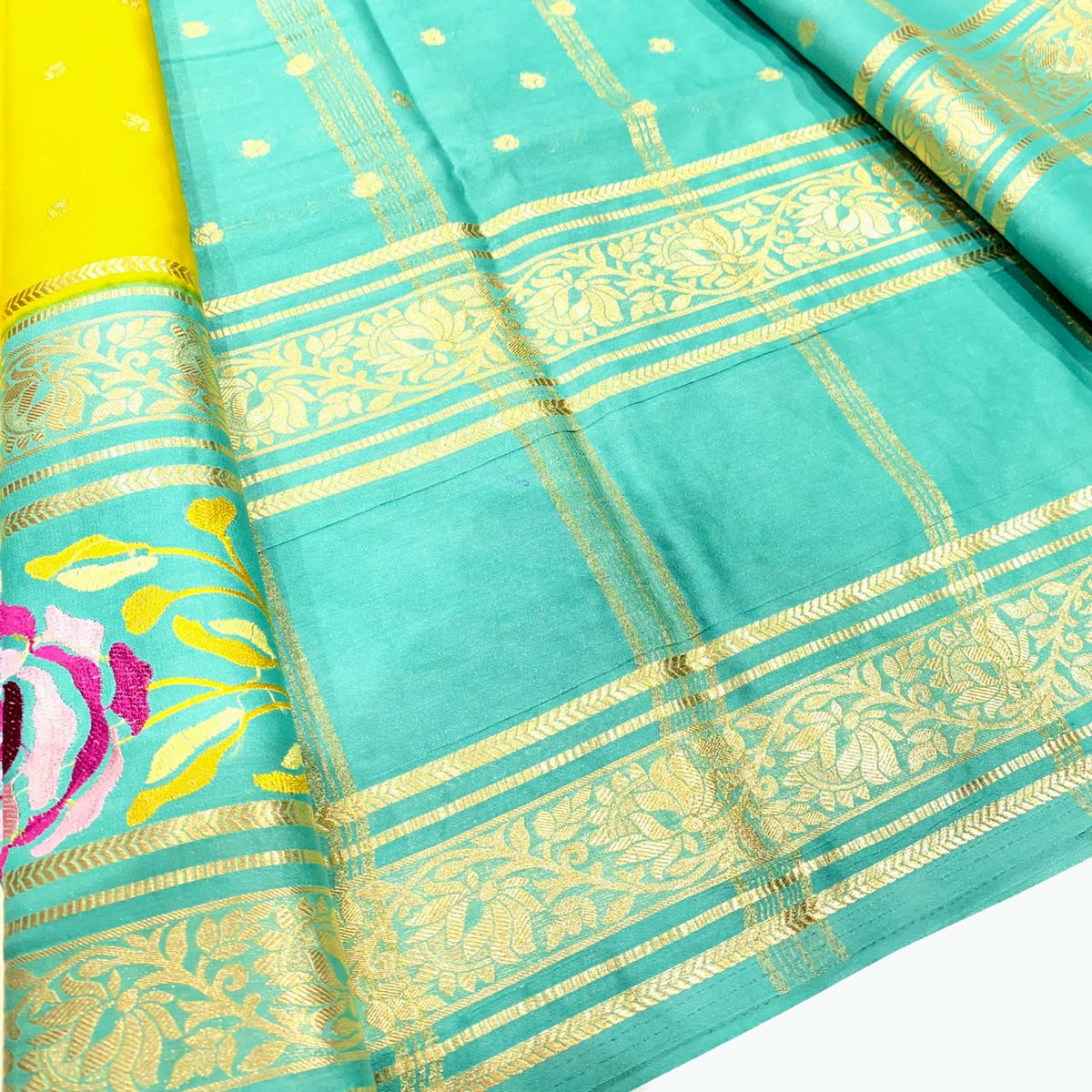 Semi Mysore Crepe Saree