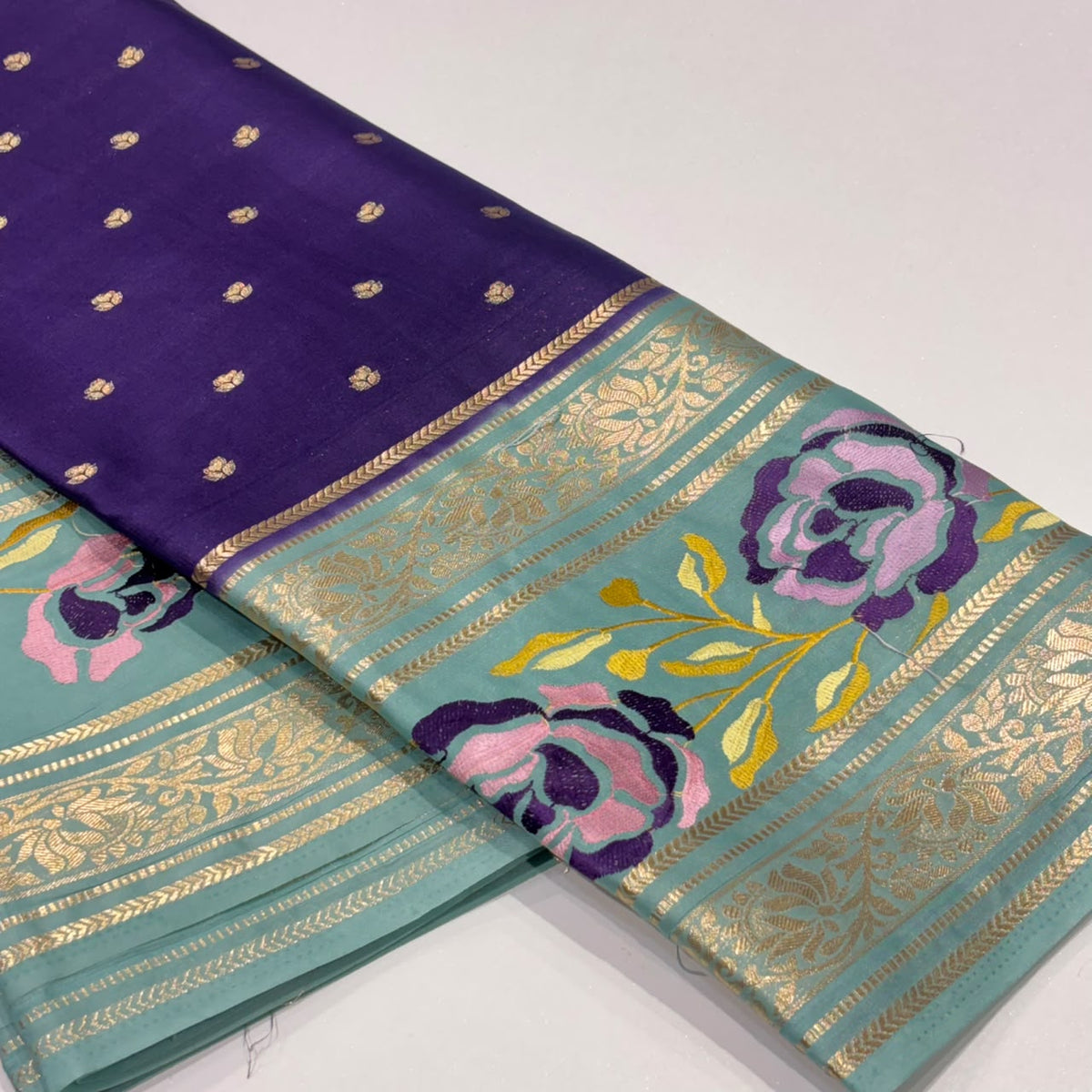 Semi Mysore Crepe Saree