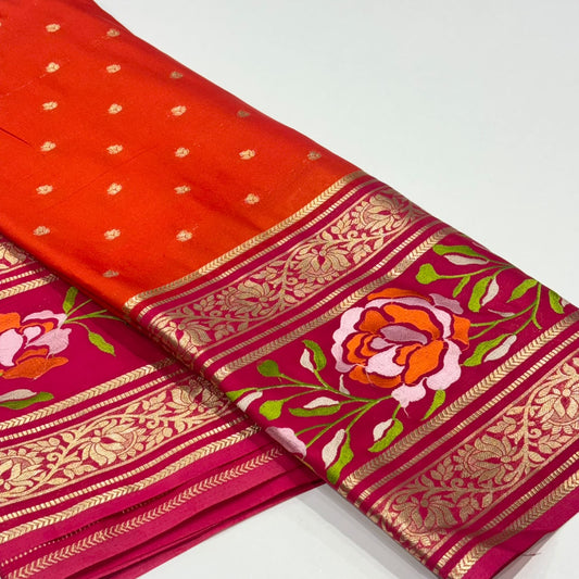 Semi Mysore Crepe Saree