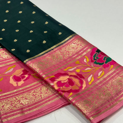 Semi Mysore Crepe Saree