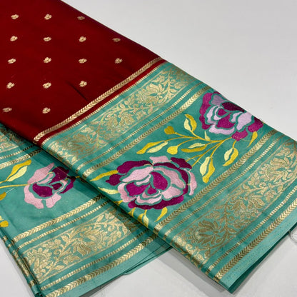 Semi Mysore Crepe Saree