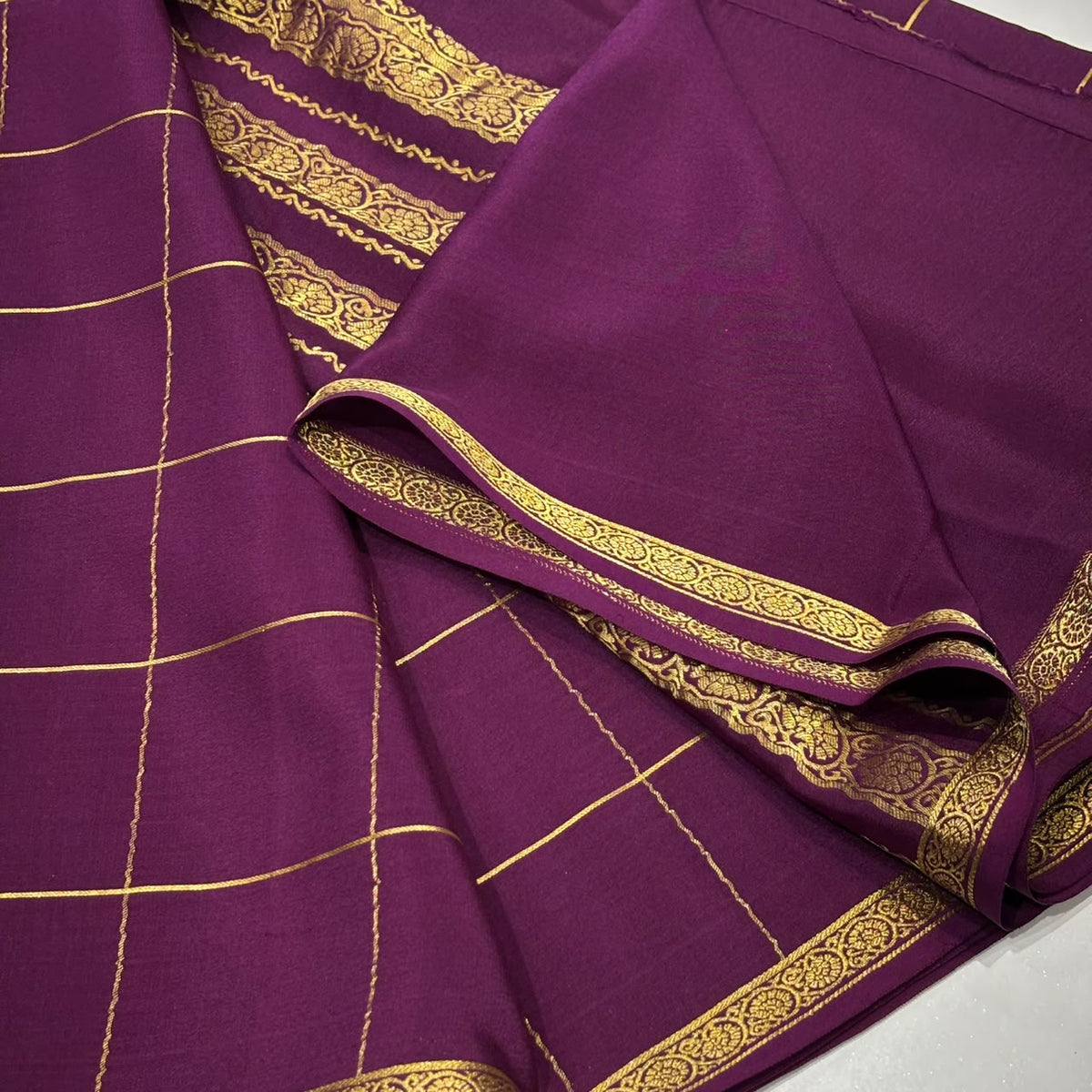 Pure Mysore Crepe Silk Saree