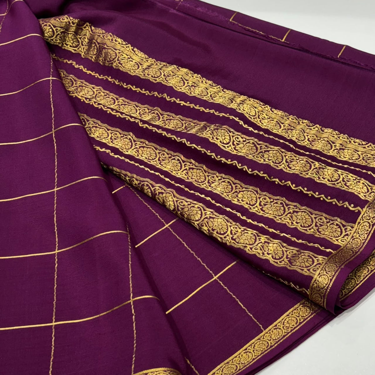 Pure Mysore Crepe Silk Saree