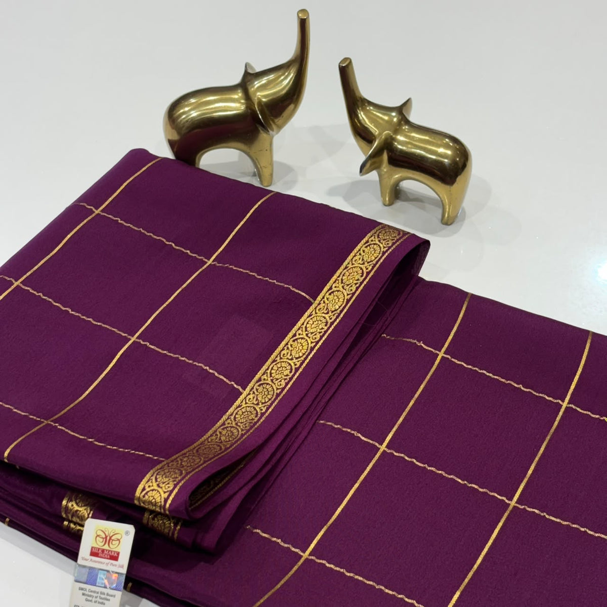 Pure Mysore Crepe Silk Saree