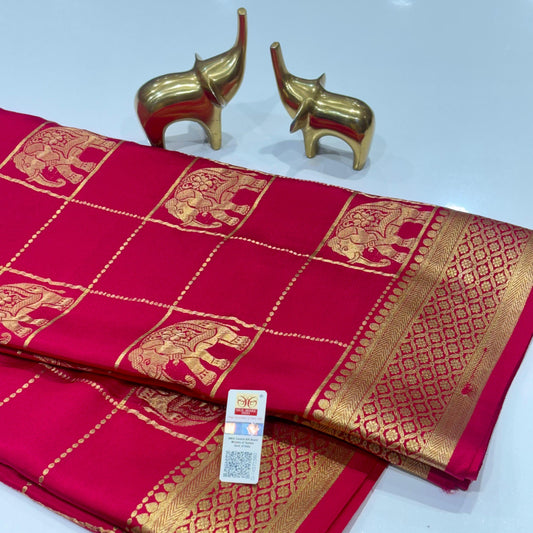 Pure Mysore Crepe Silk Saree