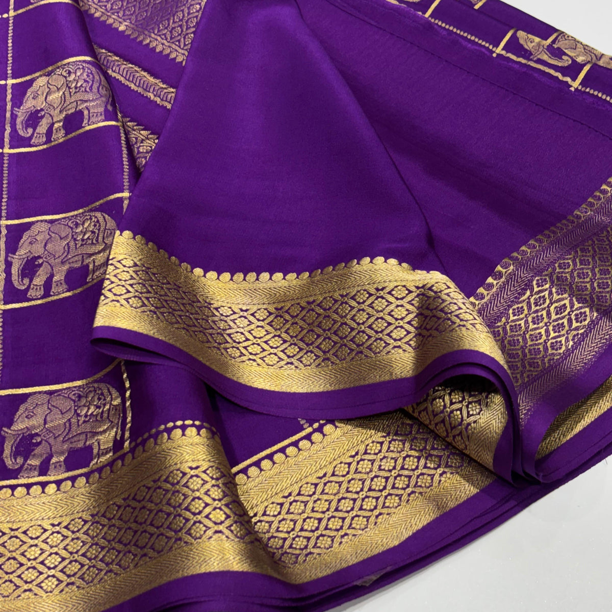 Pure Mysore Crepe Silk Saree