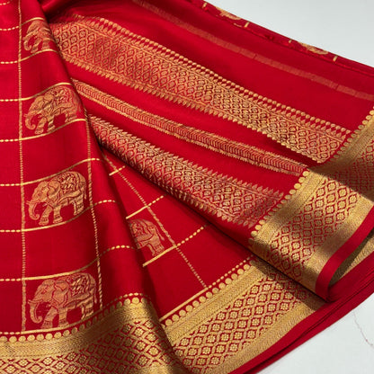 Pure Mysore Crepe Silk Saree
