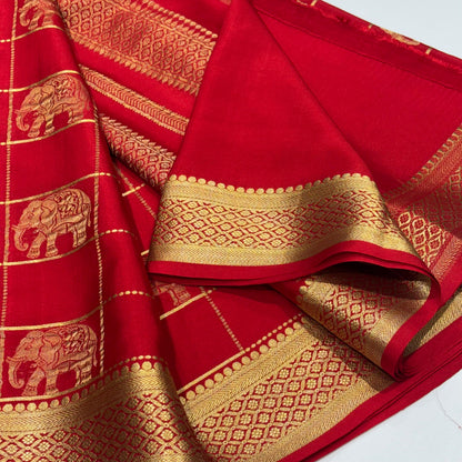 Pure Mysore Crepe Silk Saree