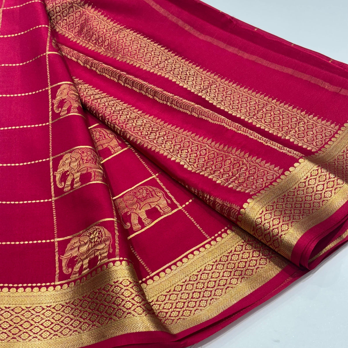 Pure Mysore Crepe Silk Saree