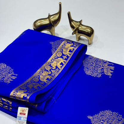 Pure Mysore Crepe Silk Saree