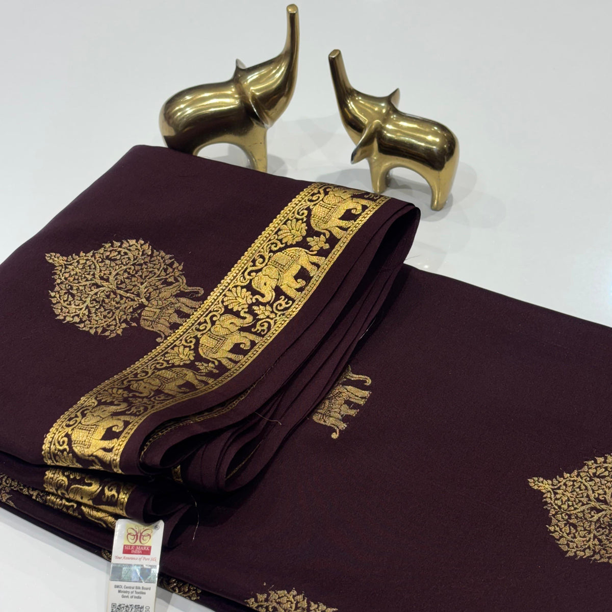 Pure Mysore Crepe Silk Saree