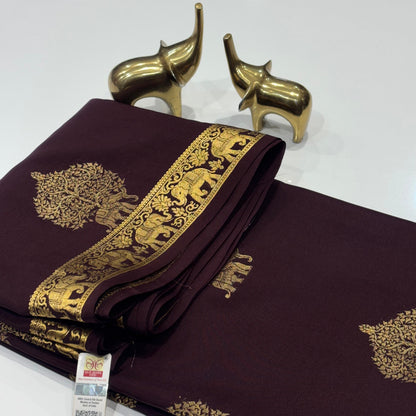 Pure Mysore Crepe Silk Saree