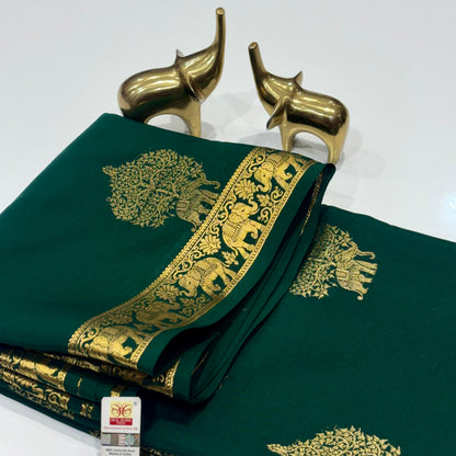 Pure Mysore Crepe Silk Saree