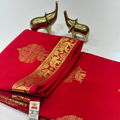 Pure Mysore Crepe Silk Saree