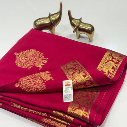 Pure Mysore Crepe Silk Saree