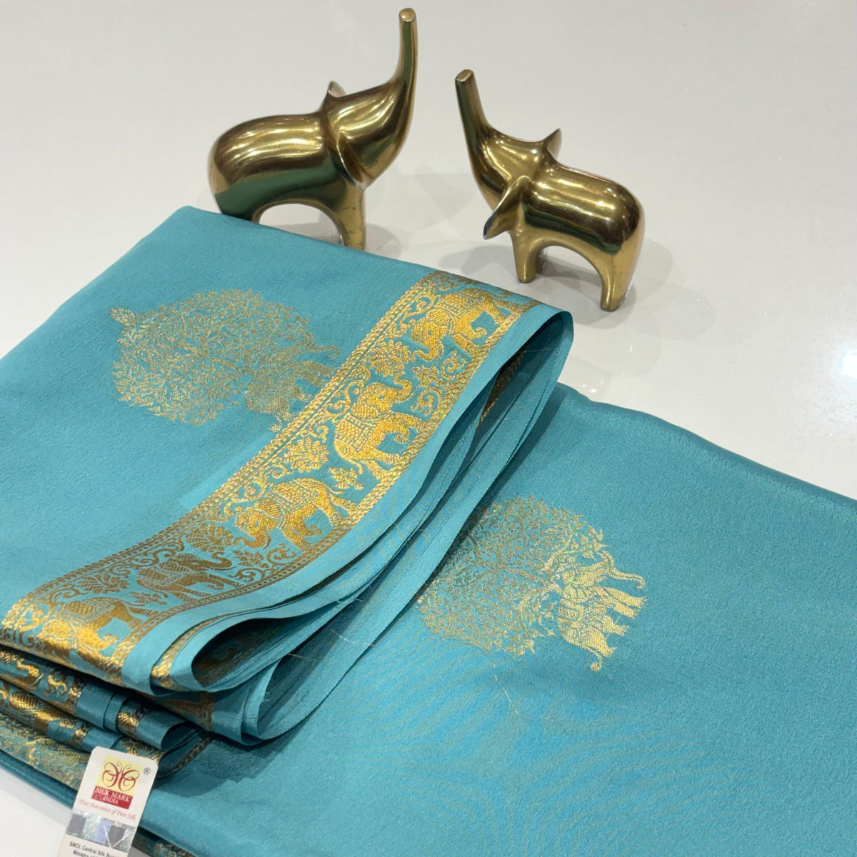 Pure Mysore Crepe Silk Saree