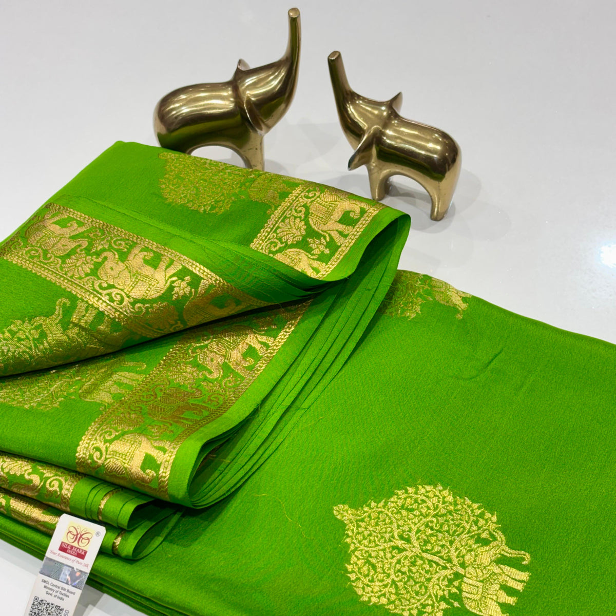 Pure Mysore Crepe Silk Saree