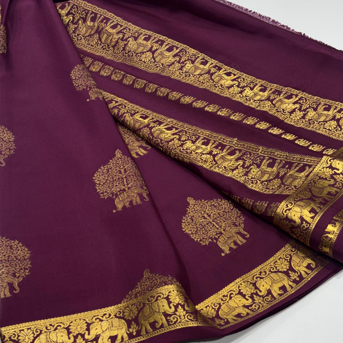 Pure Mysore Crepe Silk Saree