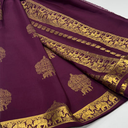 Pure Mysore Crepe Silk Saree