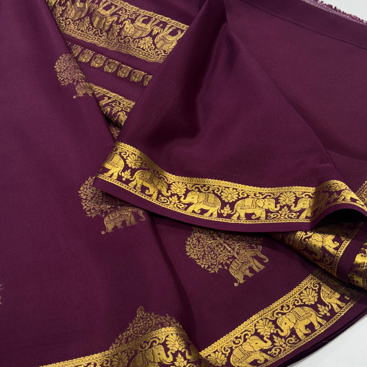 Pure Mysore Crepe Silk Saree