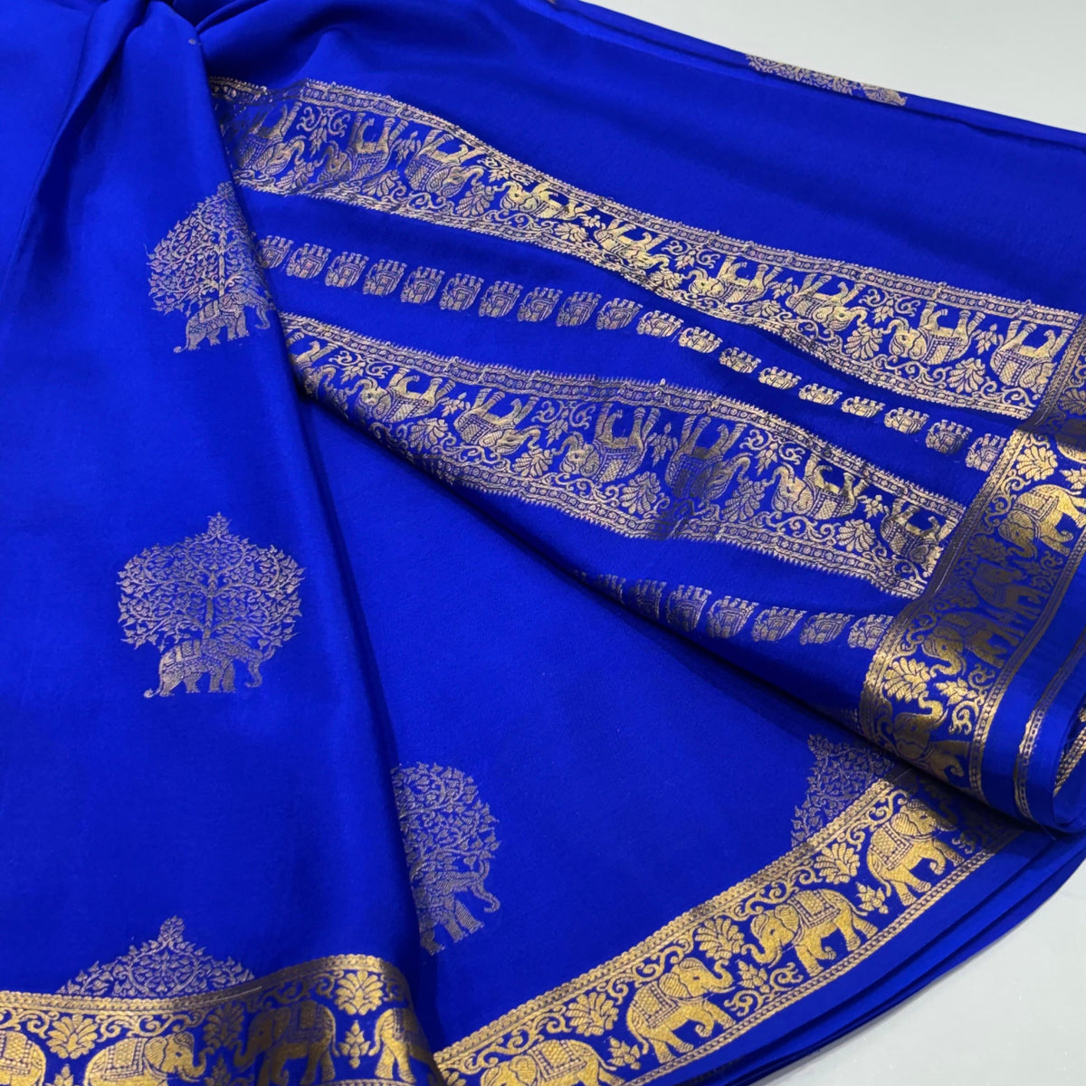 Pure Mysore Crepe Silk Saree