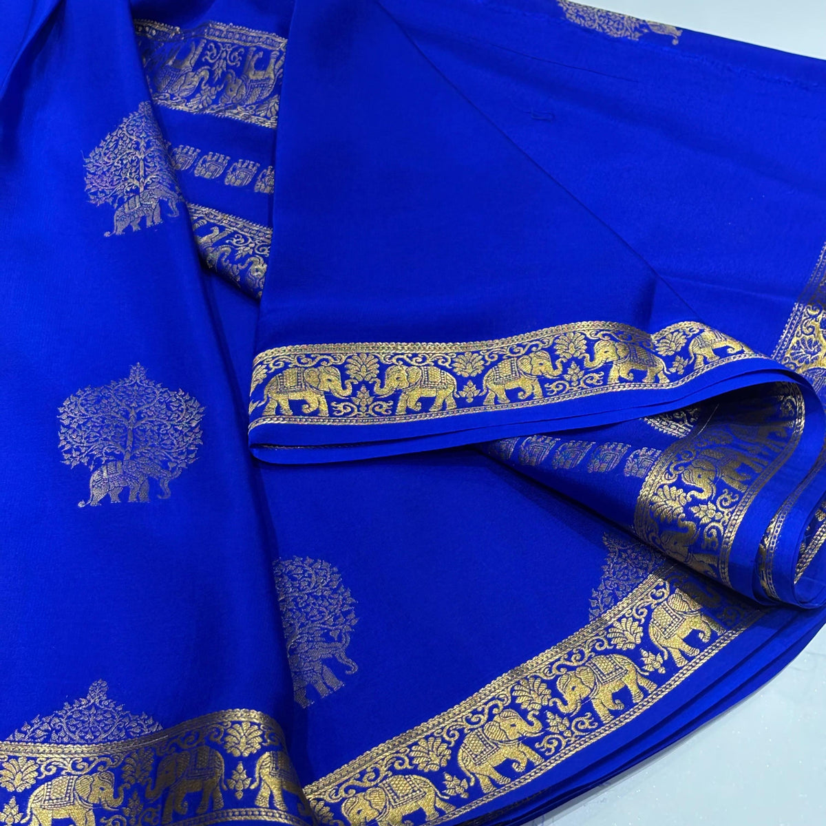 Pure Mysore Crepe Silk Saree