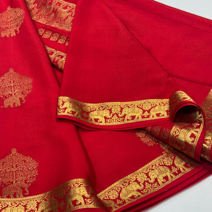 Pure Mysore Crepe Silk Saree
