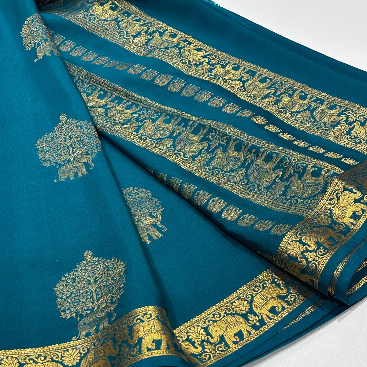 Pure Mysore Crepe Silk Saree